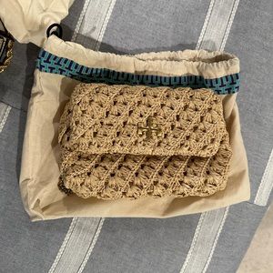 Tory Burch Kira Straw Mini